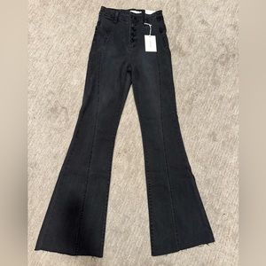 Cello Black high rise flare jeans